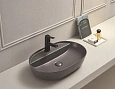 Раковина CeramaLux 78325XMDH накладная, серый матовый Раковина CeramaLux 78325XMDH накладная, серый матовый