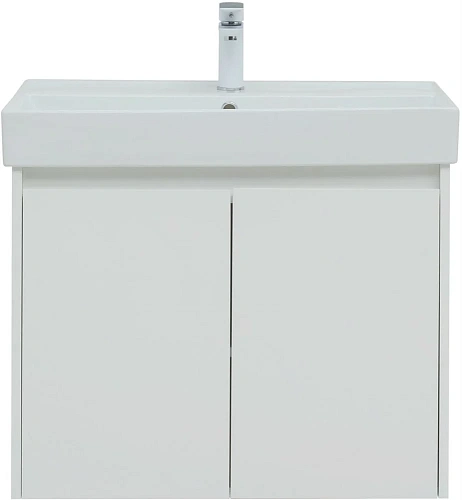 Тумба под раковину Aquanet Nova Lite 75 белый глянец (2 дверцы) 00298850 Тумба под раковину Aquanet Nova Lite 75 белый глянец (2 дверцы) 00298850