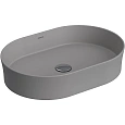 Раковина BERGES Ego SL накладная овал, 55x38 см, матовый серый 181612 Раковина BERGES Ego SL накладная овал, 55x38 см, матовый серый 181612