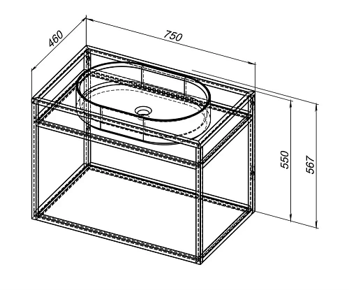 Консоль под раковину Allen Brau Liberty 75 1.33001.BB черный Консоль под раковину Allen Brau Liberty 75 1.33001.BB черный