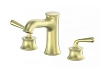 Смеситель для раковины Wonzon &amp; Woghand на 3 отверстия, брашированное золото (WW-88159008-BG)