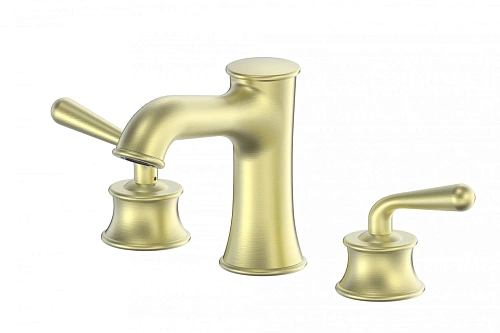 Смеситель для раковины Wonzon & Woghand на 3 отверстия, брашированное золото (WW-88159008-BG) Смеситель для раковины Wonzon & Woghand на 3 отверстия, брашированное золото (WW-88159008-BG)