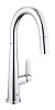 Картинка анонса товара «смеситель для кухни grohe veletto, c-образный высокий выдвижной излив, хром (30419000)»