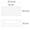 Полка WasserKRAFT K-711BRUSHED GOLD K-711BG металлическая золото Полка WasserKRAFT K-711BRUSHED GOLD K-711BG металлическая золото