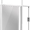 Зеркальный шкаф Duravit XVIU XV7141RB2B2 62 см черный матовый Зеркальный шкаф Duravit XVIU XV7141RB2B2 62 см черный матовый