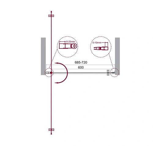Душевая дверь BelBagno ETNA-B-1-70-C-Cr-90 70 см, профиль хром, стекло прозрачное Душевая дверь BelBagno ETNA-B-1-70-C-Cr-90 70 см, профиль хром, стекло прозрачное