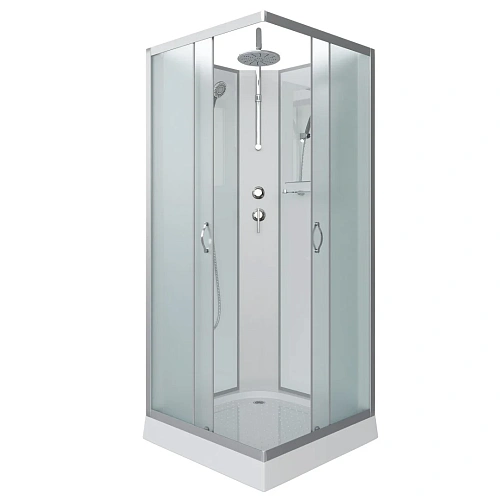 Душевая кабина Niagara Classic NG-1101-14BKT (900х900х2100) низкий поддон (13см) стекло матовое с полкой 11011423BKT Душевая кабина Niagara Classic NG-1101-14BKT (900х900х2100) низкий поддон (13см) стекло матовое с полкой 11011423BKT