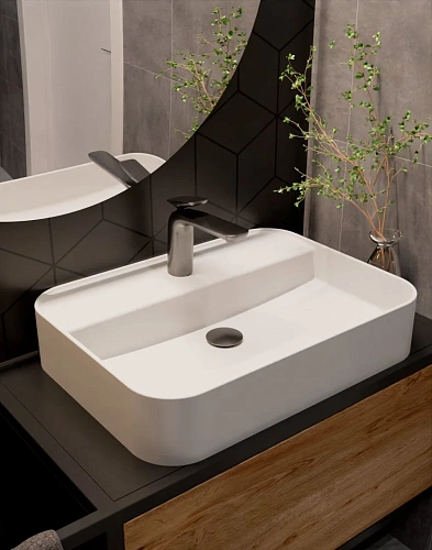 Смеситель для раковины AQUAme Como AQM6510GM Gun metal Смеситель для раковины AQUAme Como AQM6510GM Gun metal