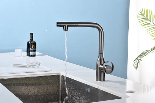 Смеситель для кухни Paulmark URBAN брашированная сталь Ur213104-BS Смеситель для кухни Paulmark URBAN брашированная сталь Ur213104-BS