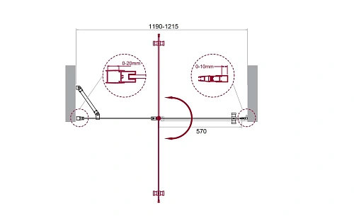 Душевая дверь BelBagno ETNA-B-12-60/60-C-Cr-90 120 см, профиль хром, стекло прозрачное Душевая дверь BelBagno ETNA-B-12-60/60-C-Cr-90 120 см, профиль хром, стекло прозрачное