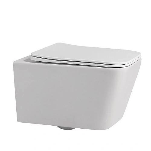 Комплект унитаза ABBER Rechteck AC1201 белый с инсталляцией AC0105 и кнопкой AC0121RG золото розовое Комплект унитаза ABBER Rechteck AC1201 белый с инсталляцией AC0105 и кнопкой AC0121RG золото розовое