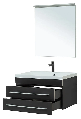 Комплект мебели Aquanet Верона 75 черный матовый 00287638 Комплект мебели Aquanet Верона 75 черный матовый 00287638