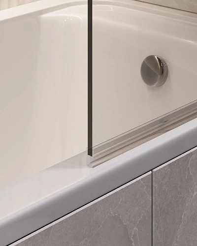 Шторка на ванну Timo TC-90/03C-8 в узком профиле черный 1400x900, стекло прозрачное 8 мм Шторка на ванну Timo TC-90/03C-8 в узком профиле черный 1400x900, стекло прозрачное 8 мм