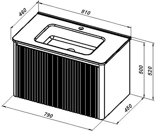 Тумба под раковину Allen Brau Gravity 80 1.370017.WM белый матовый Тумба под раковину Allen Brau Gravity 80 1.370017.WM белый матовый
