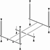 Каркас для ванны Alex Baitler GARDA, NEMI, MADIN 120х70 (00-A0008265)