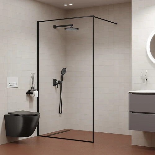 Душевая система IDDIS Optima Home с тропическим и ручным душем, матовый черный (OPHBL02i67) Душевая система IDDIS Optima Home с тропическим и ручным душем, матовый черный (OPHBL02i67)