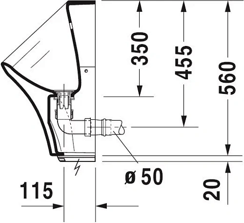 Писсуар Duravit DuraStyle 2806310007 30 см белый Писсуар Duravit DuraStyle 2806310007 30 см белый