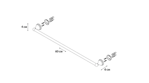 Полотенцедержатель Grampus Laguna GR-7801 Полотенцедержатель Grampus Laguna GR-7801