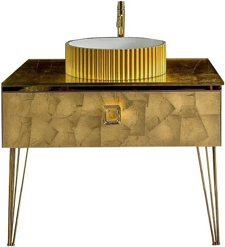 Тумба под раковину Boheme Lucido 80 см Поталь 770-080-Foil Тумба под раковину Boheme Lucido 80 см Поталь 770-080-Foil