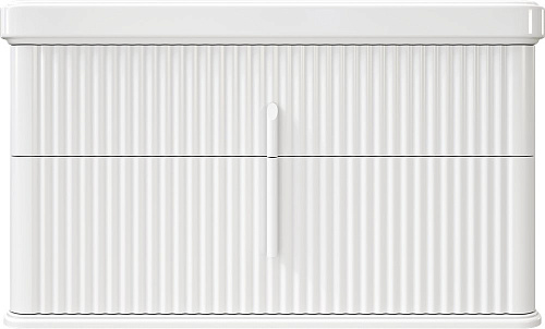 Тумба с раковиной STWORKI Молде 95 белая, с сифоном 579358 Тумба с раковиной STWORKI Молде 95 белая, с сифоном 579358