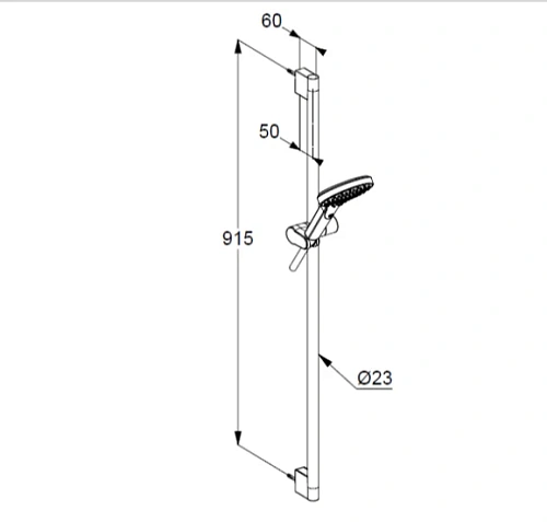 Душевой гарнитур Kludi DIVE 6991005-00 хром Душевой гарнитур Kludi DIVE 6991005-00 хром