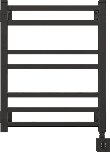 Полотенцесушитель электрический EWRIKA Кассандра Pg 60x50 R, черный матовый 510542 Полотенцесушитель электрический EWRIKA Кассандра Pg 60x50 R, черный матовый 510542