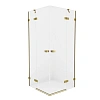 Душевой уголок NEW TRENDY AVEXA GOLD 90x110x200 EXK-1882 (брашированное золото)