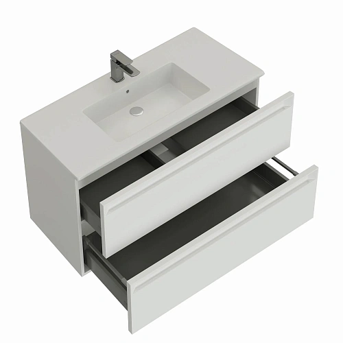 Тумба под раковину Allen Brau Eclipse 100 1.E1003.WM 2.0 белый матовый Тумба под раковину Allen Brau Eclipse 100 1.E1003.WM 2.0 белый матовый