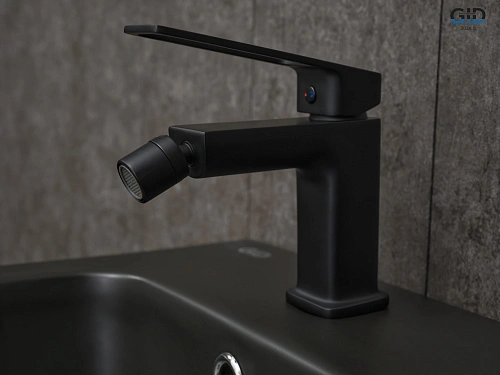 Смеситель для биде Gid Niagara L057-BM-B L057BMB черный матовый Смеситель для биде Gid Niagara L057-BM-B L057BMB черный матовый