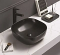 Раковина CeramaLux 78107MB накладная, черный матовый Раковина CeramaLux 78107MB накладная, черный матовый