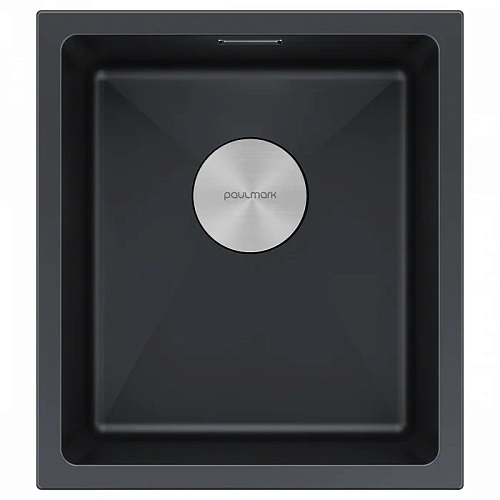 Кухонная мойка Paulmark LUMI 41UNI LU41-AN, антрацит, 410х460 Кухонная мойка Paulmark LUMI 41UNI LU41-AN, антрацит, 410х460