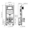Инсталляция для унитаза WasserKRAFT Dill 61TLT.010.ME.MG01 с клавишей смыва золото Инсталляция для унитаза WasserKRAFT Dill 61TLT.010.ME.MG01 с клавишей смыва золото