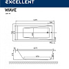 Акриловая ванна Excellent Wave 120 х 70 см MR.WAV12WH Акриловая ванна Excellent Wave 120 х 70 см MR.WAV12WH