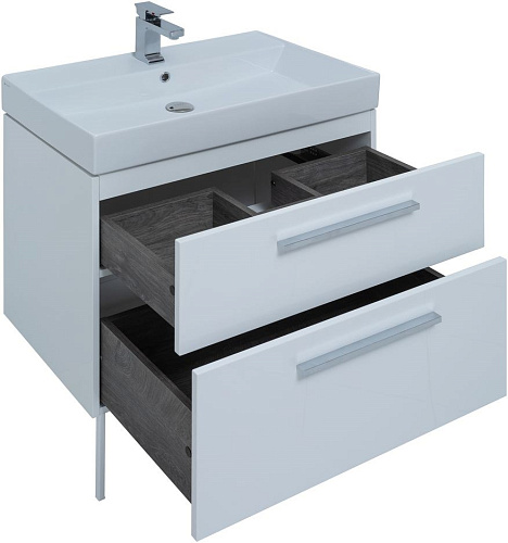 Тумба под раковину Aquanet Nova 75 белый (2 ящика) 00242262 Тумба под раковину Aquanet Nova 75 белый (2 ящика) 00242262