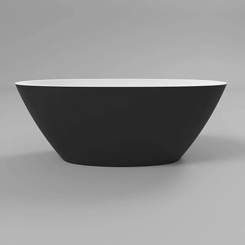 Ванна из искусственного камня WHITECROSS Onyx B 160x75 (черный/белый мат) искусственный камень 0205. 0205.160075.20100 Ванна из искусственного камня WHITECROSS Onyx B 160x75 (черный/белый мат) искусственный камень 0205. 0205.160075.20100