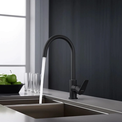 Смеситель для кухни Aquatek БЕТТА AQ1182MB Черный матовый Смеситель для кухни Aquatek БЕТТА AQ1182MB Черный матовый