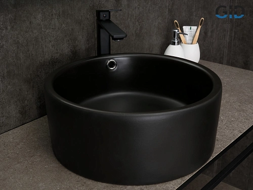 Раковина Gid N9130bg 53382 накладная черная графит 41.5x41.5x16.5 Раковина Gid N9130bg 53382 накладная черная графит 41.5x41.5x16.5