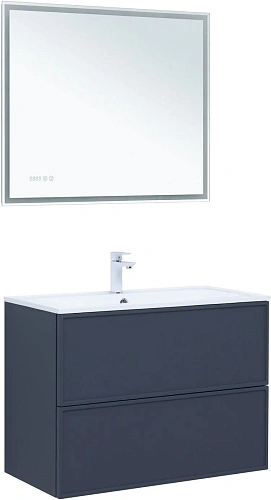 Тумба под раковину Aquanet Арт 90 маренго 00313266 напольная/подвесная Тумба под раковину Aquanet Арт 90 маренго 00313266 напольная/подвесная