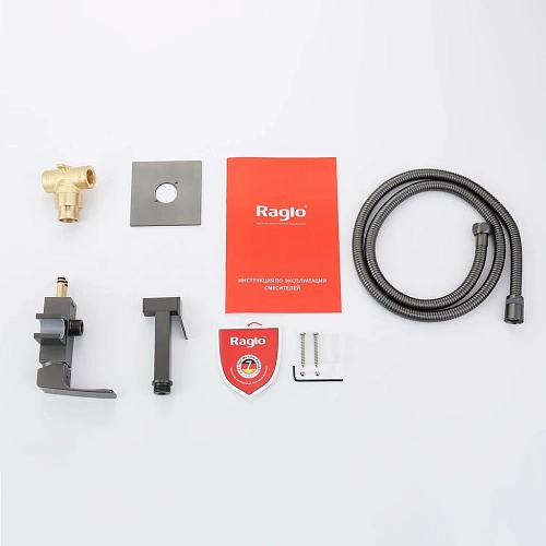 Гигиенический душ Raglo R01.52.09 встраиваемый, графит Гигиенический душ Raglo R01.52.09 встраиваемый, графит