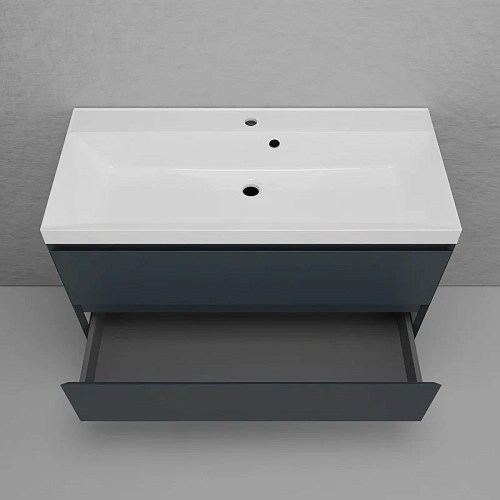 Тумба под раковину Style Line Манхэттен 100 см ЛС-00002357 подвесная, графит Тумба под раковину Style Line Манхэттен 100 см ЛС-00002357 подвесная, графит