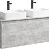 Фасад тумбы под раковину AQWELLA Mobi MOB0712BS, цвет бетон светлый, 120 см Фасад тумбы под раковину AQWELLA Mobi MOB0712BS, цвет бетон светлый, 120 см