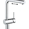 Смеситель для кухни GROHE Minta Touch с выдвижным изливом, хром (31360000) Смеситель для кухни GROHE Minta Touch с выдвижным изливом, хром (31360000)