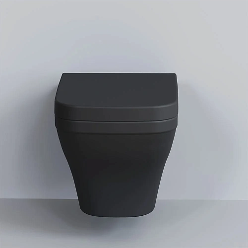 Крышка-сиденье Ambassador Benefit 202T20201 (толстое) черное матовое Крышка-сиденье Ambassador Benefit 202T20201 (толстое) черное матовое