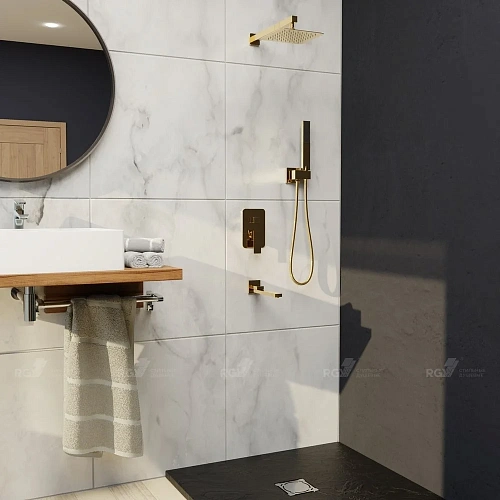 Душевая система RGW Shower Panels SP-56G 51140856-06 встраиваемая Душевая система RGW Shower Panels SP-56G 51140856-06 встраиваемая