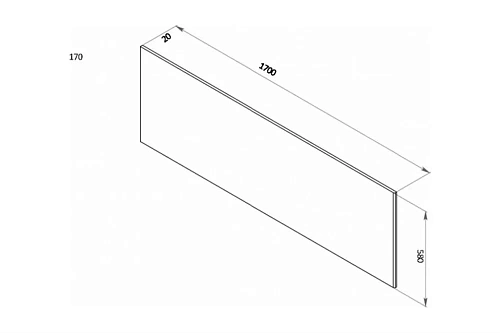 Экран для ванны фронтальный BERGES 170 051003 Экран для ванны фронтальный BERGES 170 051003