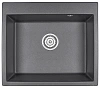 Кухонная мойка Granula 6001, ГРАФИТ (ЧЁРНО-СЕРЫЙ), кварц 600х520