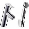 Картинка анонса товара «смеситель для раковины hansgrohe talis s2 без сливного гарнитура, с гигиеническим душем 32140000, хр»