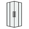 Картинка анонса товара «душевой уголок grossman cosmo 300.k33.02.8080.42.00 (80x80x195) квадрат,раздвижн,графит сатин,стекло прозрач»