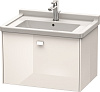 Картинка анонса товара «тумба под раковину duravit brioso br404102222 подвесная 67 см белый глянцевый»