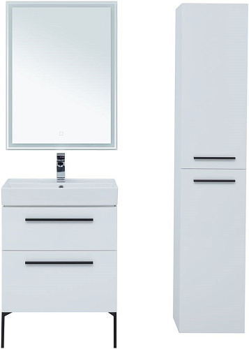 Тумба под раковину Aquanet Nova 60 белый (2 ящика) 00242279 Тумба под раковину Aquanet Nova 60 белый (2 ящика) 00242279
